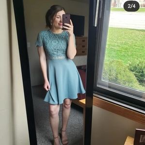 Sage wedding guest dress